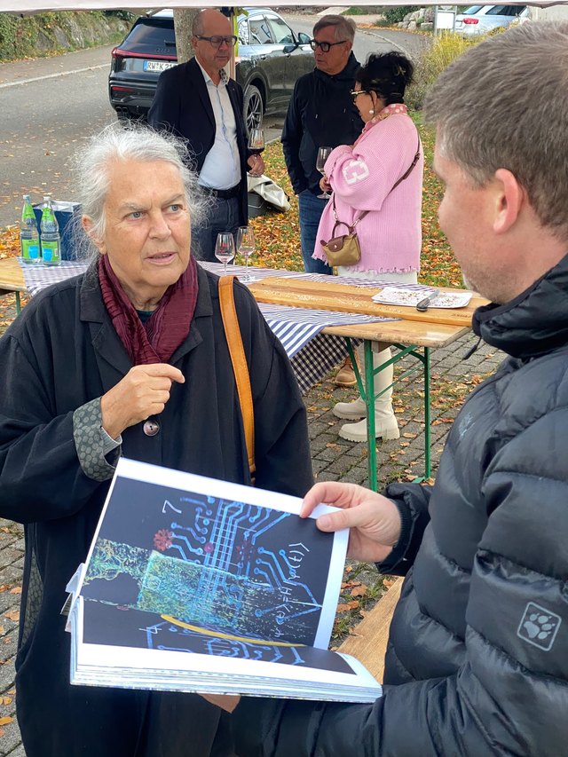 Begegnung bei der Vernissage